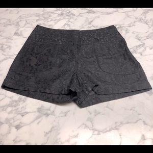 Lace Overlay High Waisted Shorts